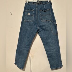 OLD NAVY Women's Extra High-Waisted Sky Hi Straight Workwear Jean